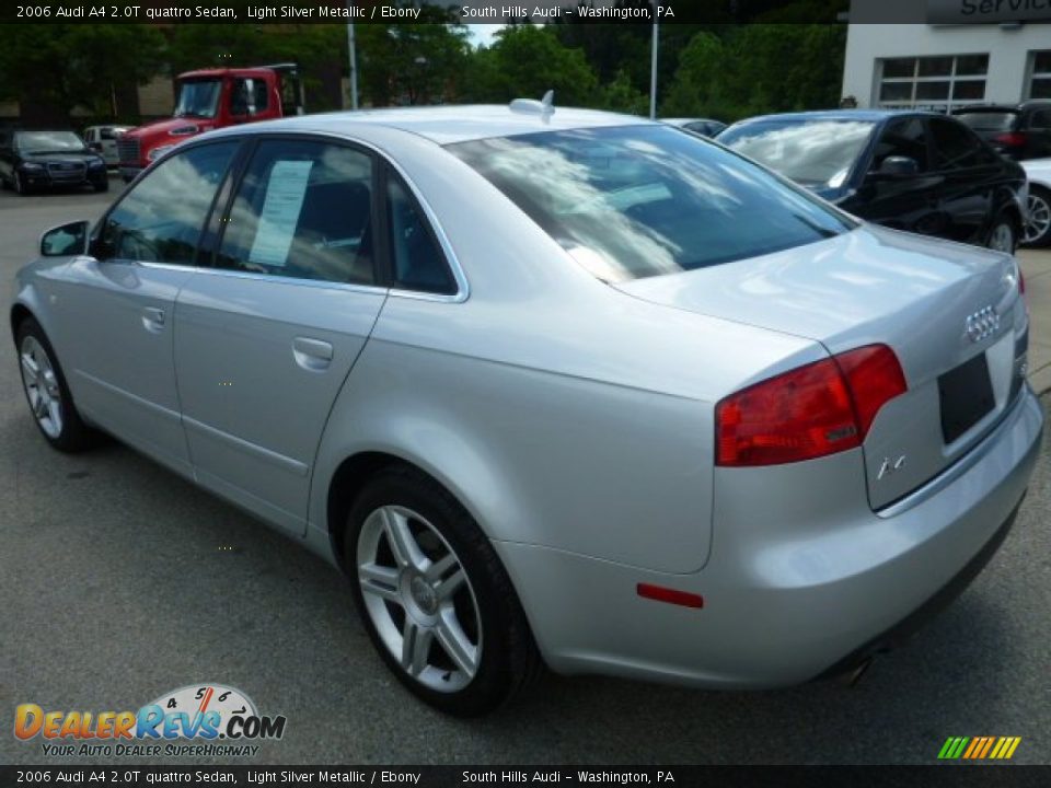 2006 Audi A4 2.0T quattro Sedan Light Silver Metallic / Ebony Photo #3