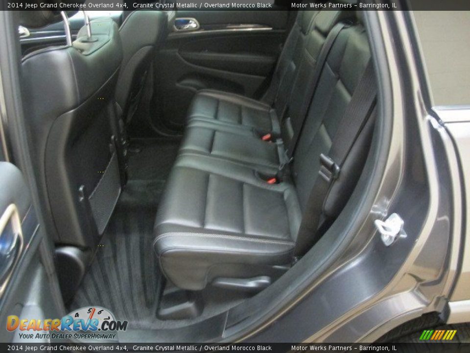 2014 Jeep Grand Cherokee Overland 4x4 Granite Crystal Metallic / Overland Morocco Black Photo #29