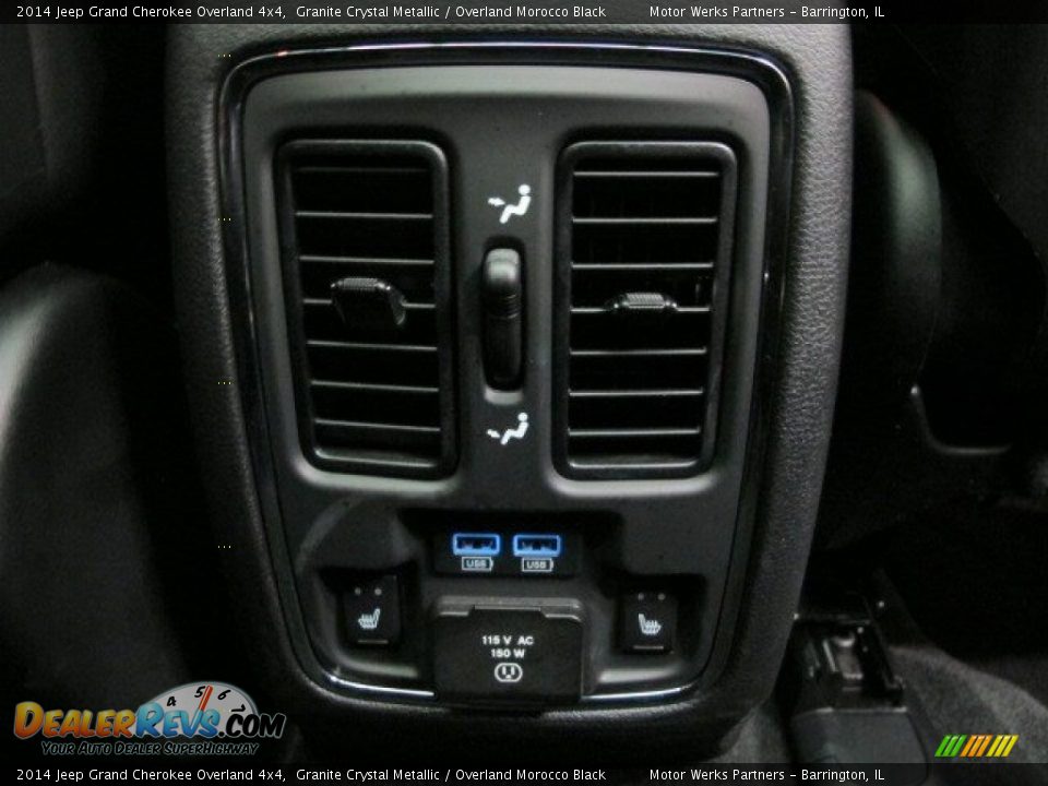 2014 Jeep Grand Cherokee Overland 4x4 Granite Crystal Metallic / Overland Morocco Black Photo #30