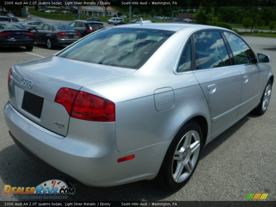 2006 Audi A4 2.0T quattro Sedan Light Silver Metallic / Ebony Photo #5