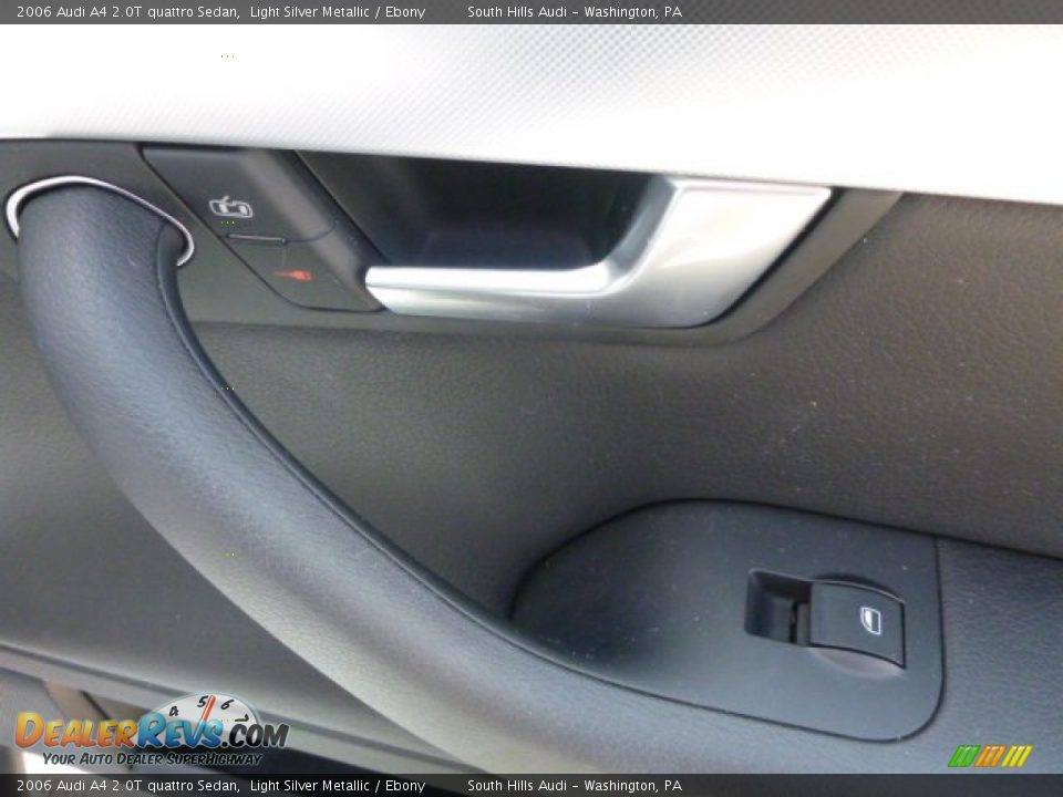 2006 Audi A4 2.0T quattro Sedan Light Silver Metallic / Ebony Photo #6