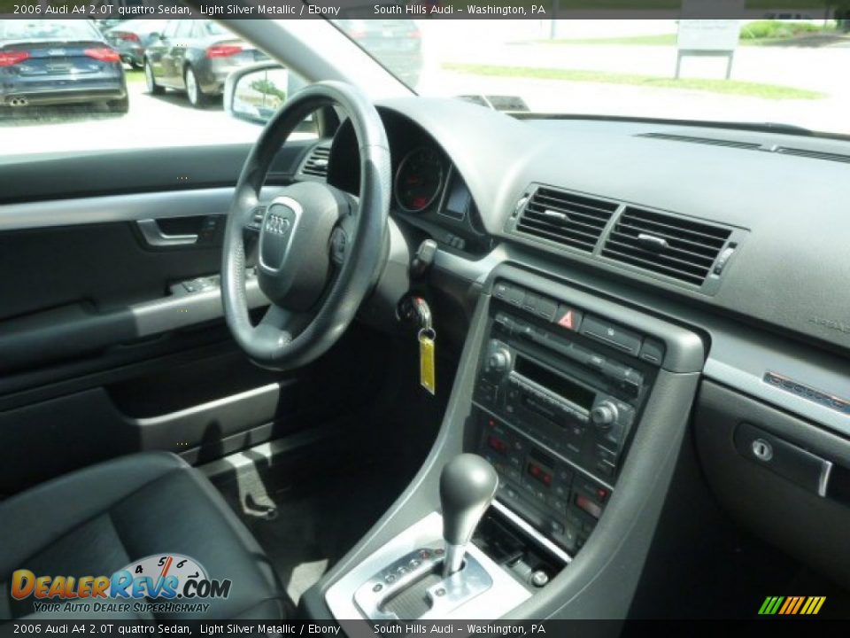 2006 Audi A4 2.0T quattro Sedan Light Silver Metallic / Ebony Photo #7