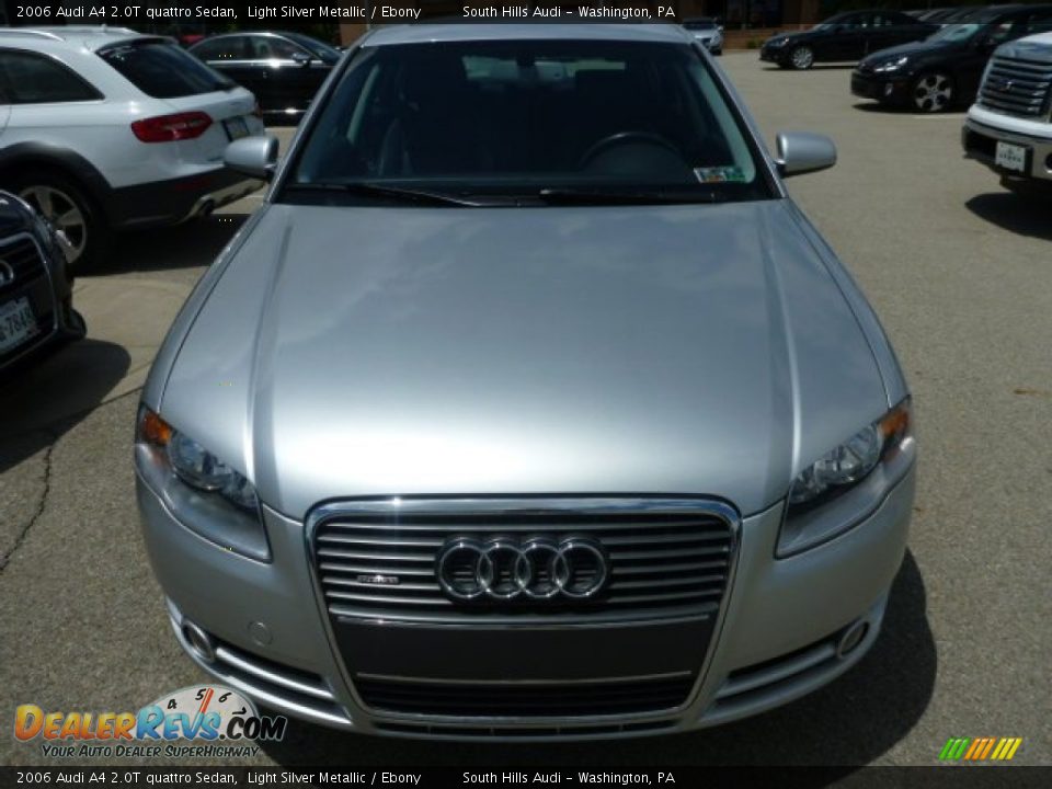 2006 Audi A4 2.0T quattro Sedan Light Silver Metallic / Ebony Photo #9