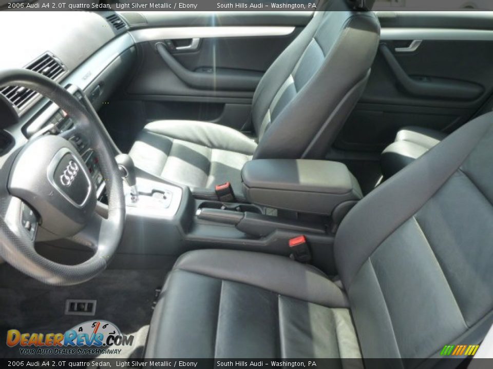2006 Audi A4 2.0T quattro Sedan Light Silver Metallic / Ebony Photo #11