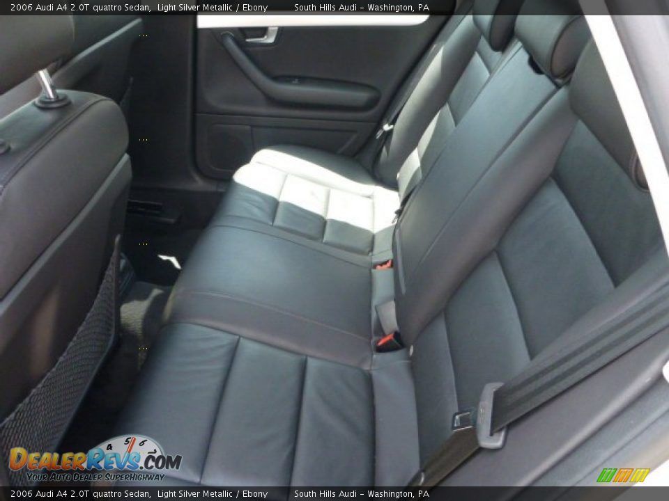 2006 Audi A4 2.0T quattro Sedan Light Silver Metallic / Ebony Photo #12
