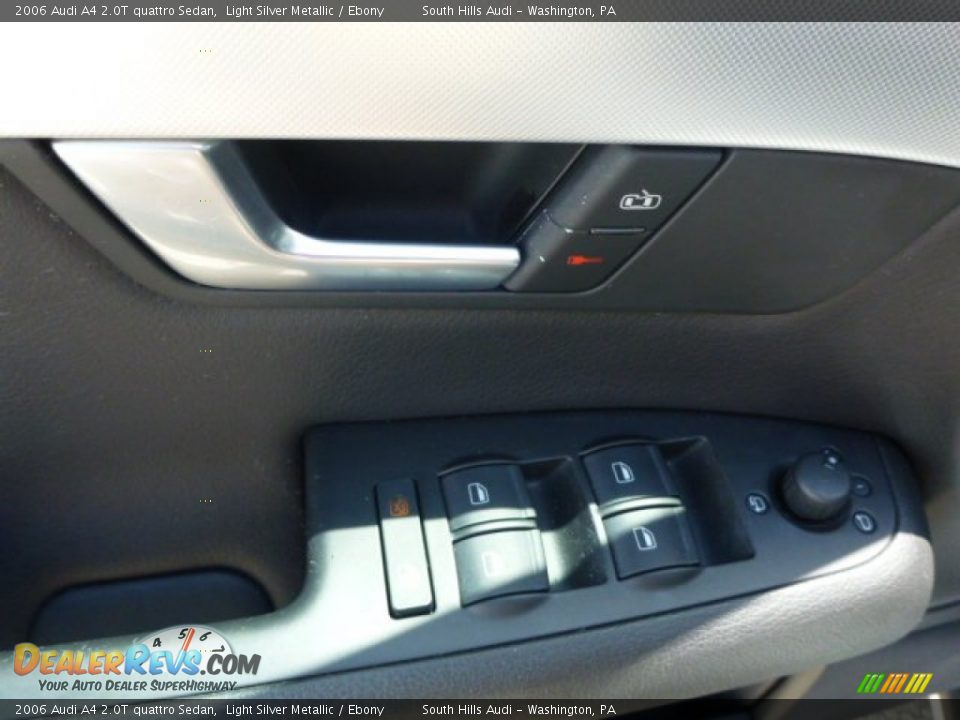 2006 Audi A4 2.0T quattro Sedan Light Silver Metallic / Ebony Photo #14