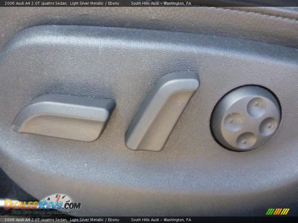 2006 Audi A4 2.0T quattro Sedan Light Silver Metallic / Ebony Photo #16