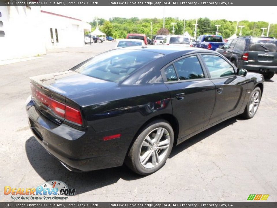 2014 Dodge Charger R/T Plus AWD Pitch Black / Black Photo #6
