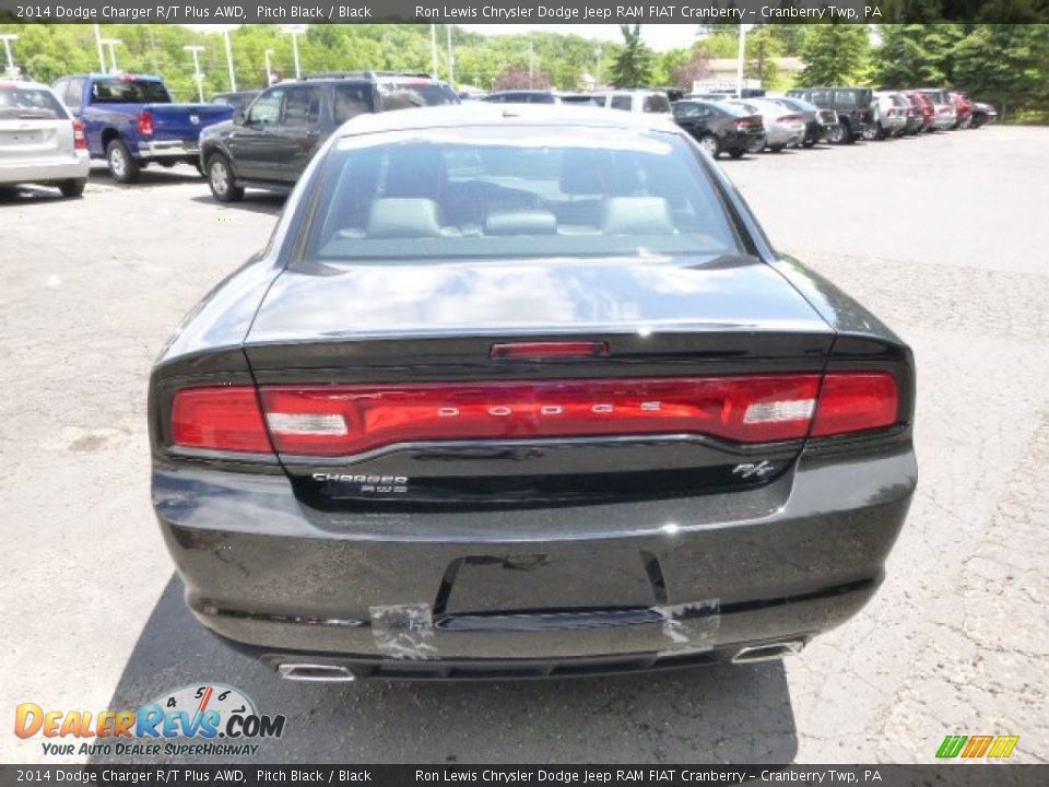 2014 Dodge Charger R/T Plus AWD Pitch Black / Black Photo #7