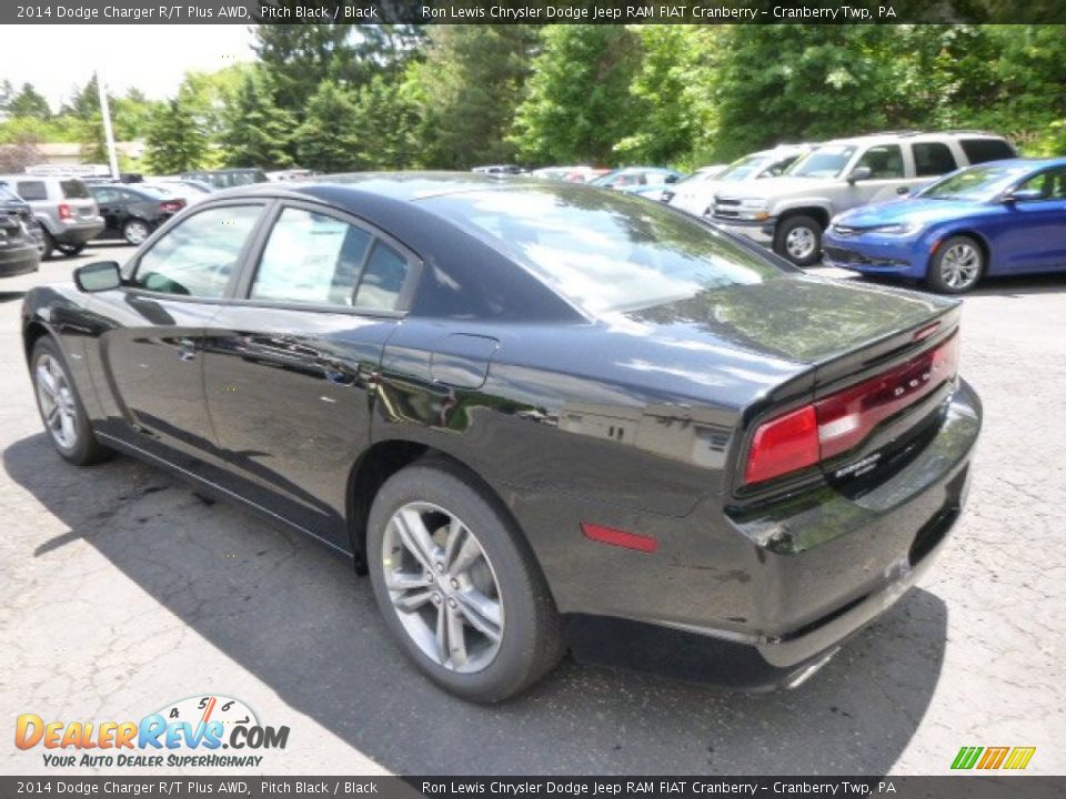 2014 Dodge Charger R/T Plus AWD Pitch Black / Black Photo #8