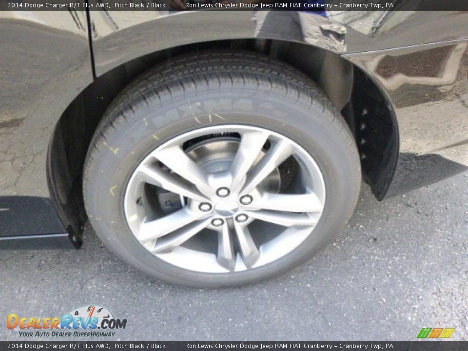 2014 Dodge Charger R/T Plus AWD Pitch Black / Black Photo #9