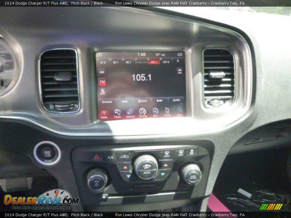 2014 Dodge Charger R/T Plus AWD Pitch Black / Black Photo #15