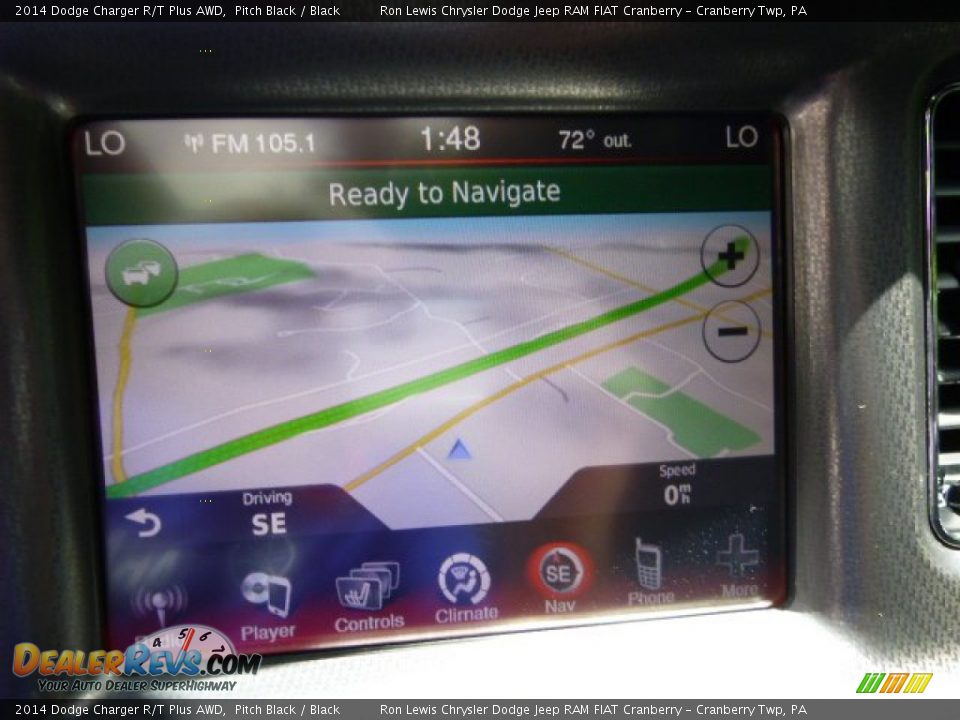 2014 Dodge Charger R/T Plus AWD Pitch Black / Black Photo #17