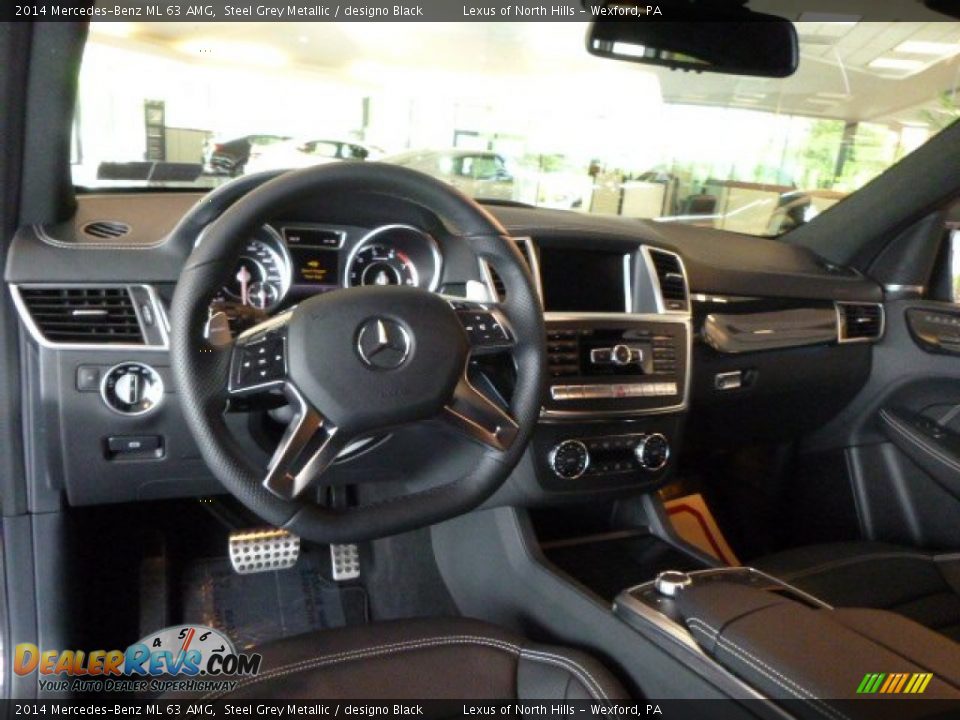designo Black Interior - 2014 Mercedes-Benz ML 63 AMG Photo #12