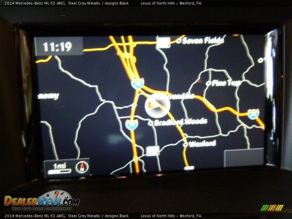 2014 Mercedes-Benz ML 63 AMG Steel Grey Metallic / designo Black Photo #16