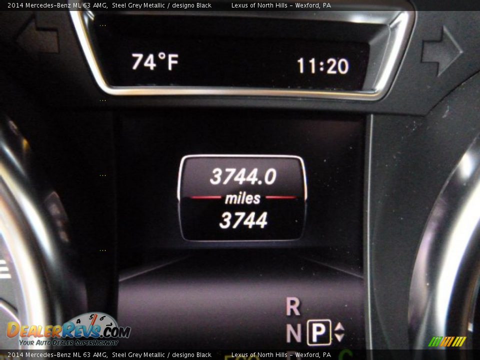 2014 Mercedes-Benz ML 63 AMG Steel Grey Metallic / designo Black Photo #18