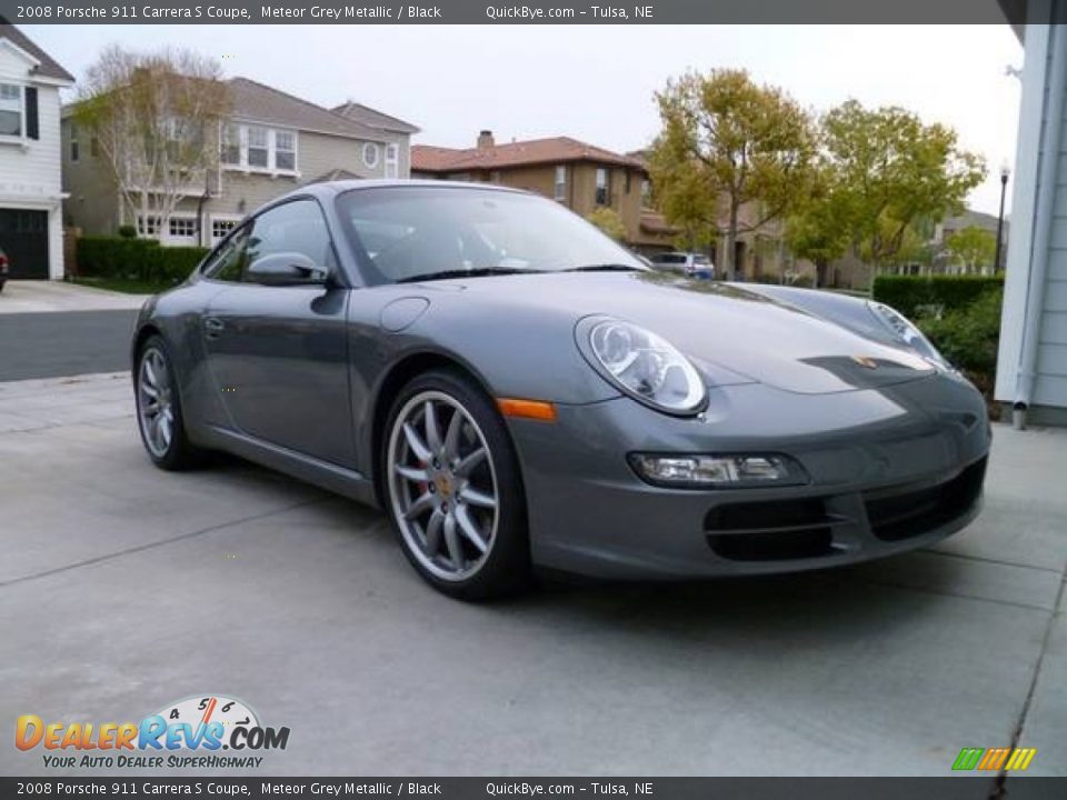2008 Porsche 911 Carrera S Coupe Meteor Grey Metallic / Black Photo #4