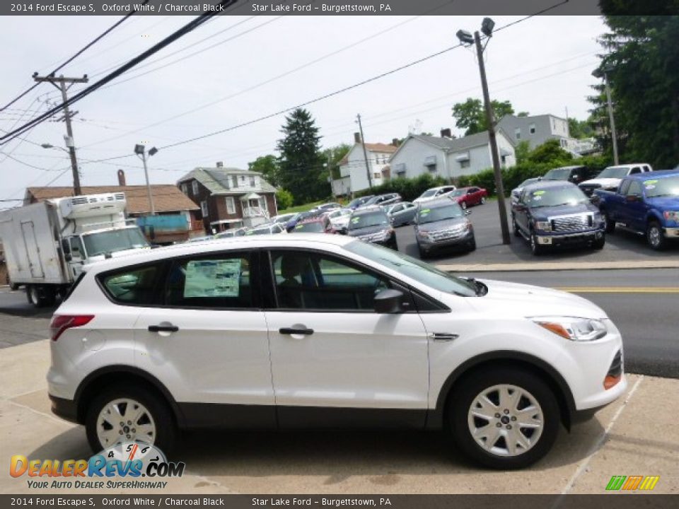 2014 Ford Escape S Oxford White / Charcoal Black Photo #4