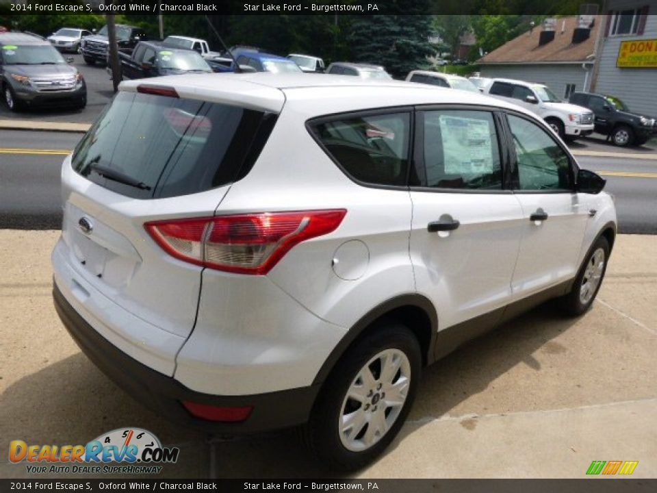 2014 Ford Escape S Oxford White / Charcoal Black Photo #5