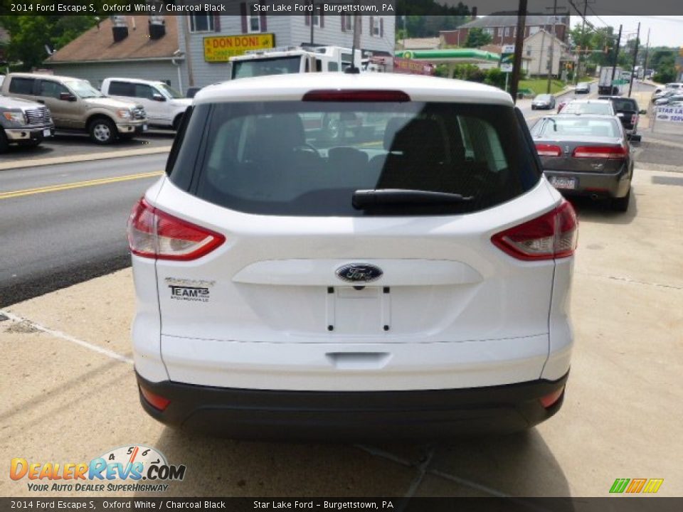 2014 Ford Escape S Oxford White / Charcoal Black Photo #6