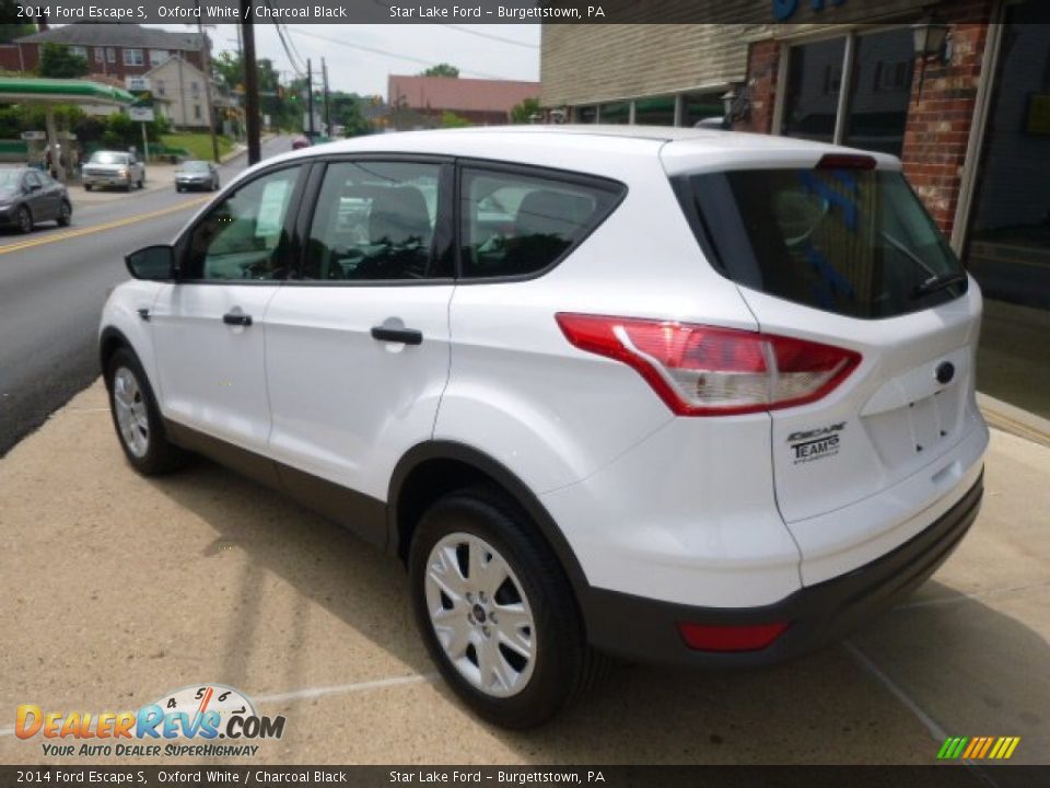 2014 Ford Escape S Oxford White / Charcoal Black Photo #7