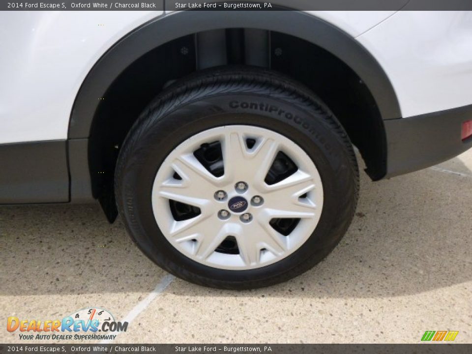 2014 Ford Escape S Oxford White / Charcoal Black Photo #9