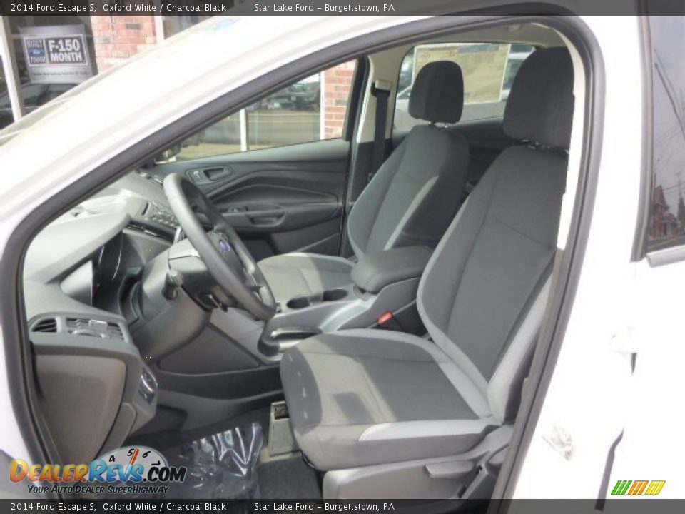 2014 Ford Escape S Oxford White / Charcoal Black Photo #10