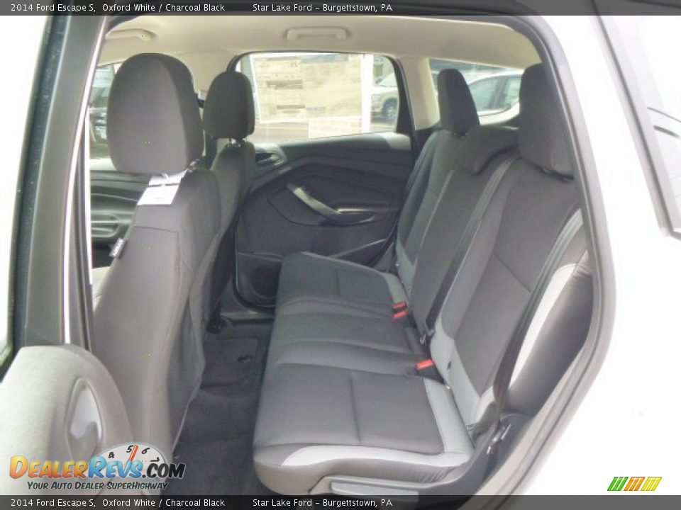 2014 Ford Escape S Oxford White / Charcoal Black Photo #12