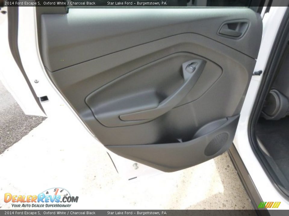 2014 Ford Escape S Oxford White / Charcoal Black Photo #13