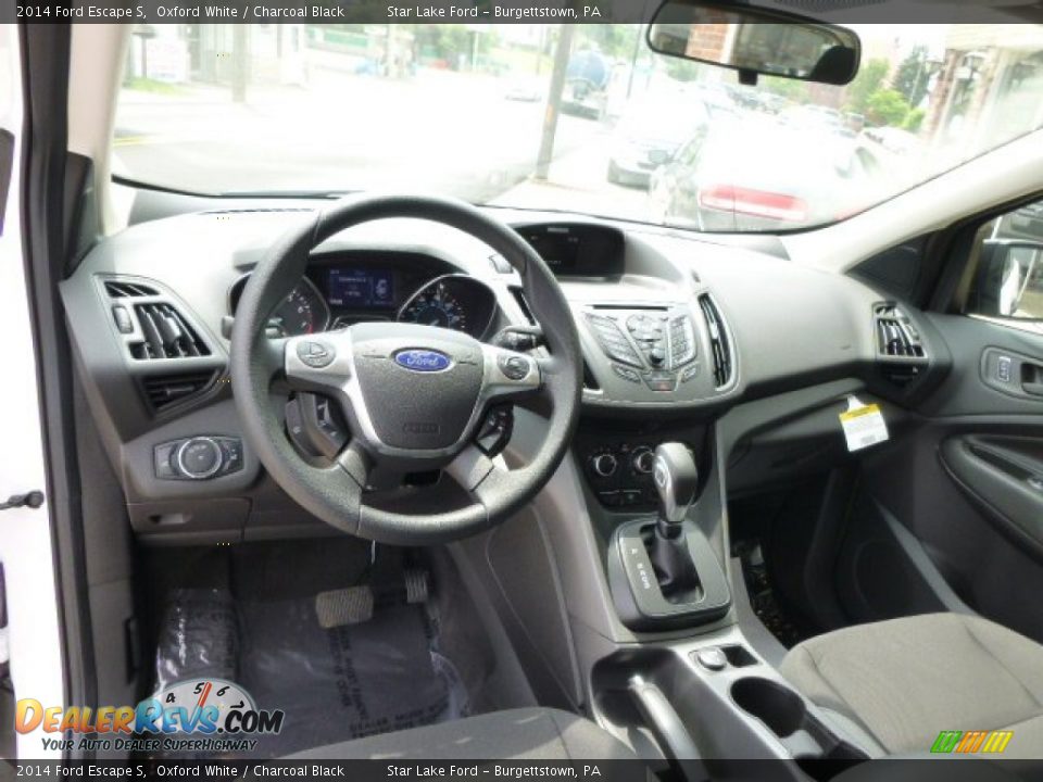2014 Ford Escape S Oxford White / Charcoal Black Photo #14