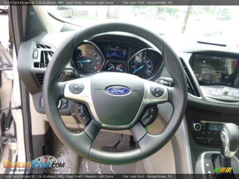 2014 Ford Escape SE 2.0L EcoBoost 4WD Ingot Silver / Medium Light Stone Photo #18