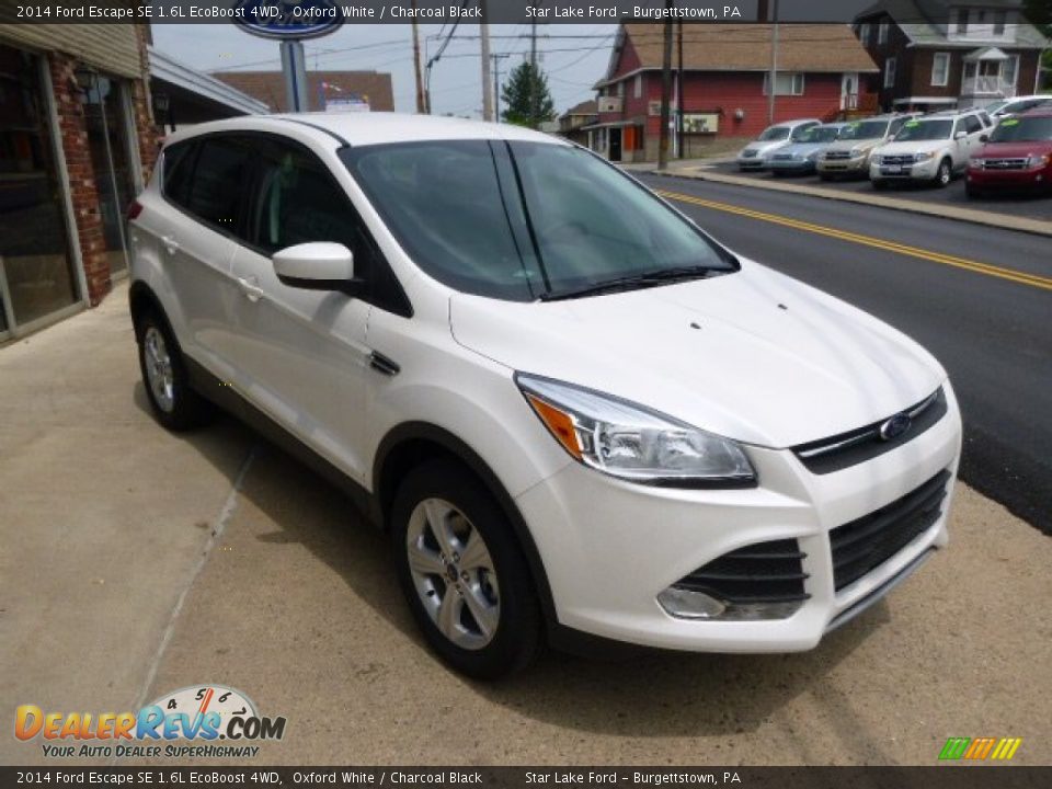 2014 Ford Escape SE 1.6L EcoBoost 4WD Oxford White / Charcoal Black Photo #3