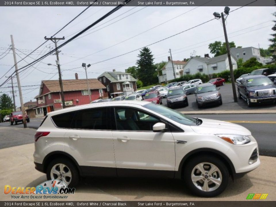 2014 Ford Escape SE 1.6L EcoBoost 4WD Oxford White / Charcoal Black Photo #4