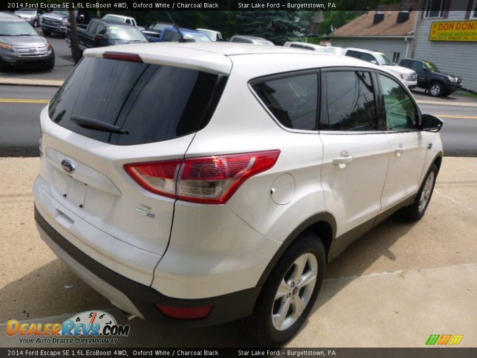 2014 Ford Escape SE 1.6L EcoBoost 4WD Oxford White / Charcoal Black Photo #5