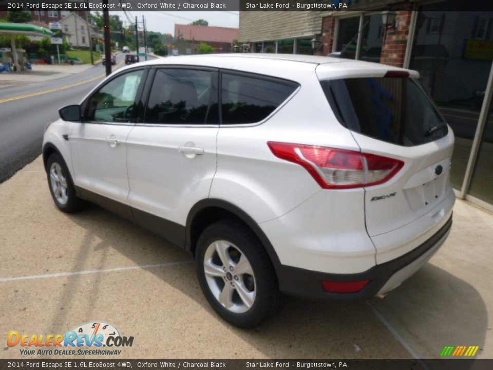 2014 Ford Escape SE 1.6L EcoBoost 4WD Oxford White / Charcoal Black Photo #7
