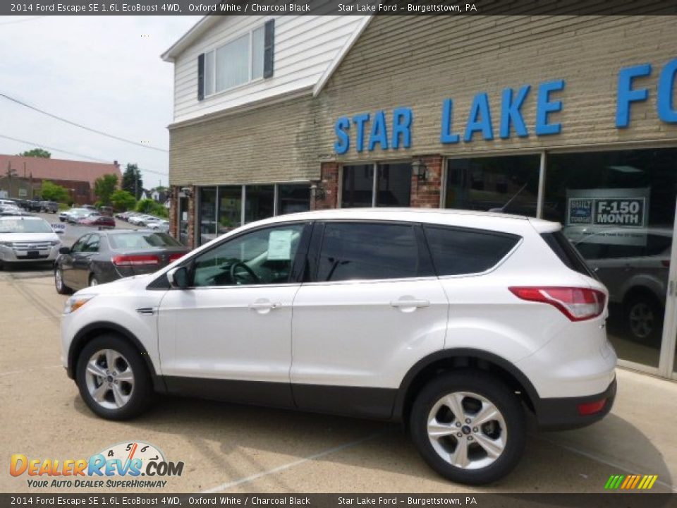 2014 Ford Escape SE 1.6L EcoBoost 4WD Oxford White / Charcoal Black Photo #8