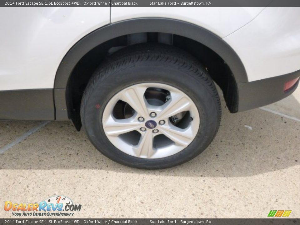 2014 Ford Escape SE 1.6L EcoBoost 4WD Oxford White / Charcoal Black Photo #9