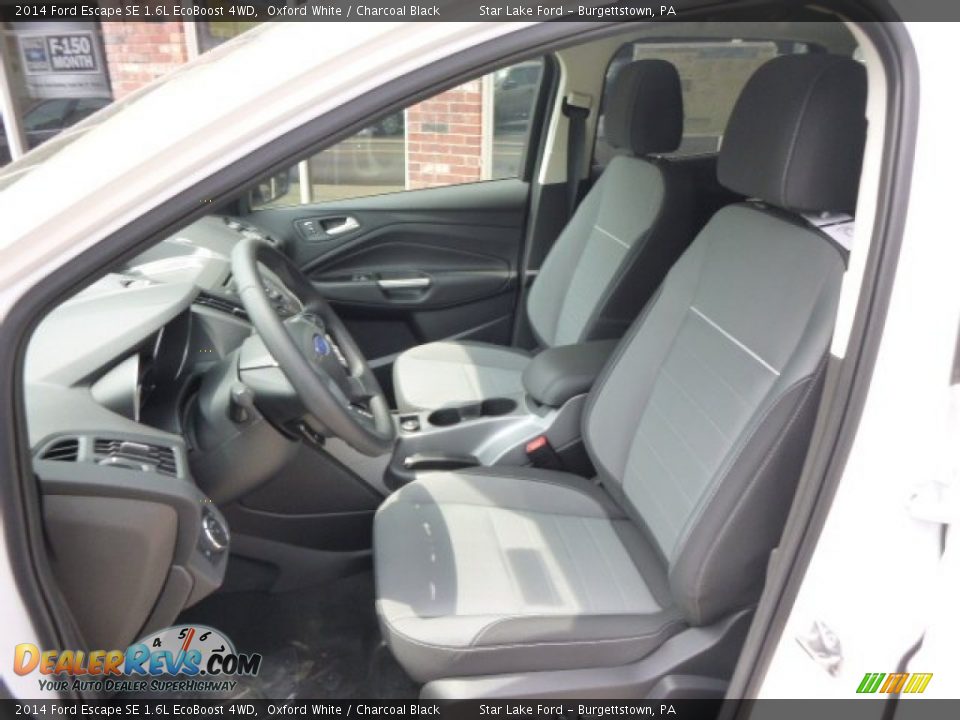 2014 Ford Escape SE 1.6L EcoBoost 4WD Oxford White / Charcoal Black Photo #10