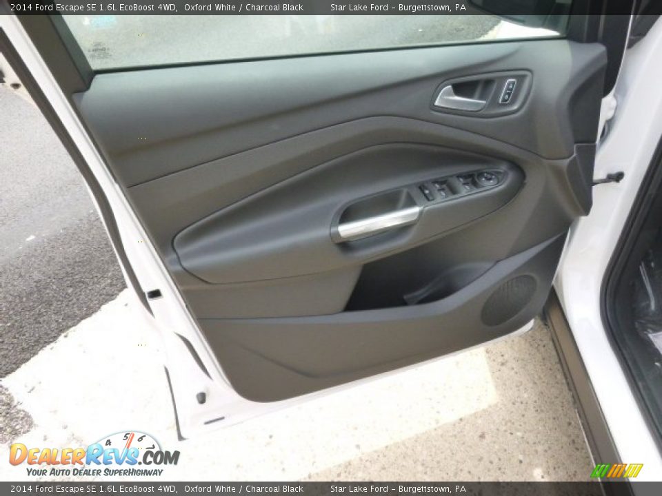 2014 Ford Escape SE 1.6L EcoBoost 4WD Oxford White / Charcoal Black Photo #11