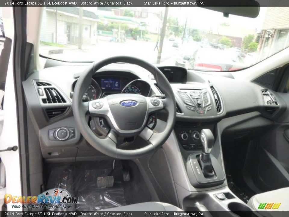 2014 Ford Escape SE 1.6L EcoBoost 4WD Oxford White / Charcoal Black Photo #14