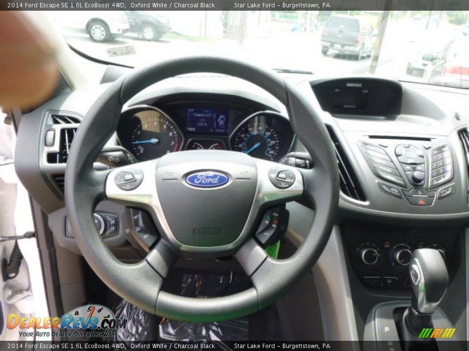 2014 Ford Escape SE 1.6L EcoBoost 4WD Oxford White / Charcoal Black Photo #18