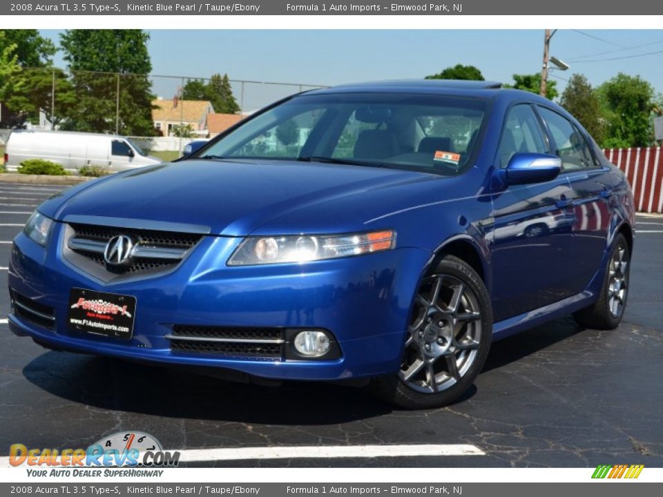 2008 Acura TL 3.5 Type-S Kinetic Blue Pearl / Taupe/Ebony Photo #1