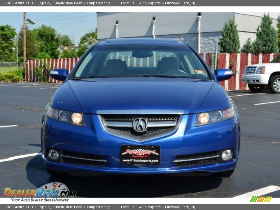 2008 Acura TL 3.5 Type-S Kinetic Blue Pearl / Taupe/Ebony Photo #2