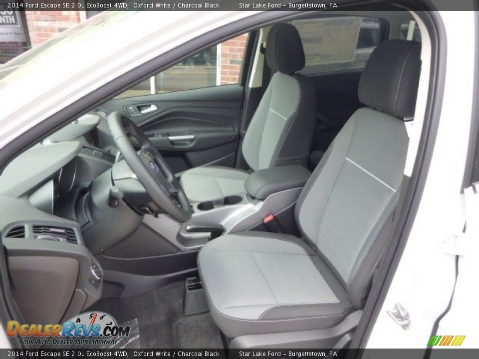 2014 Ford Escape SE 2.0L EcoBoost 4WD Oxford White / Charcoal Black Photo #9