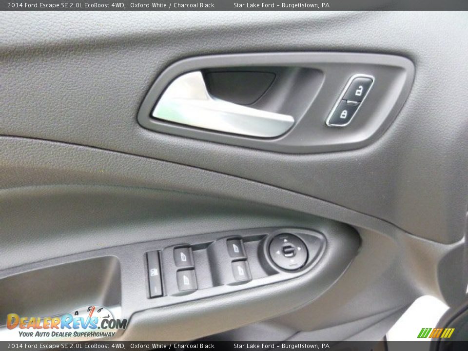 2014 Ford Escape SE 2.0L EcoBoost 4WD Oxford White / Charcoal Black Photo #12