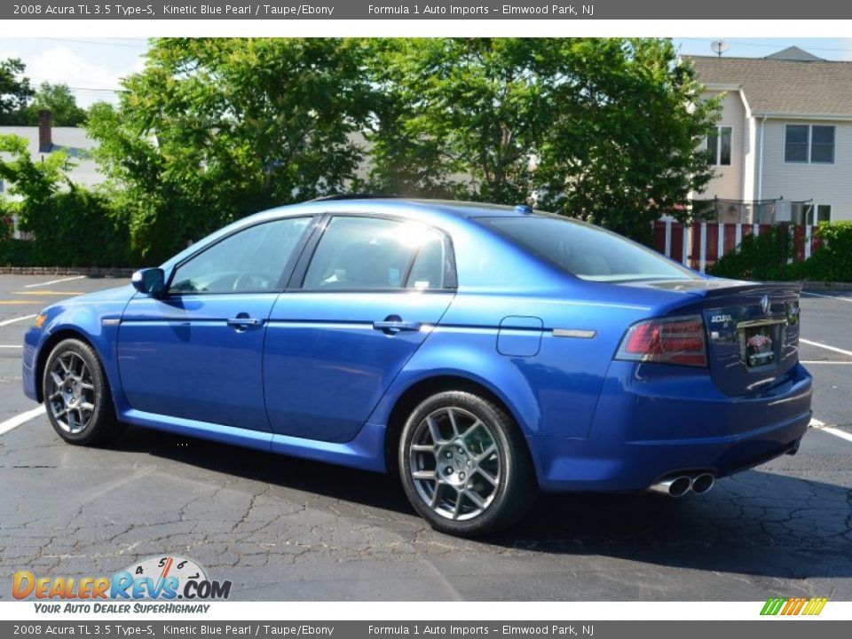 2008 Acura TL 3.5 Type-S Kinetic Blue Pearl / Taupe/Ebony Photo #5