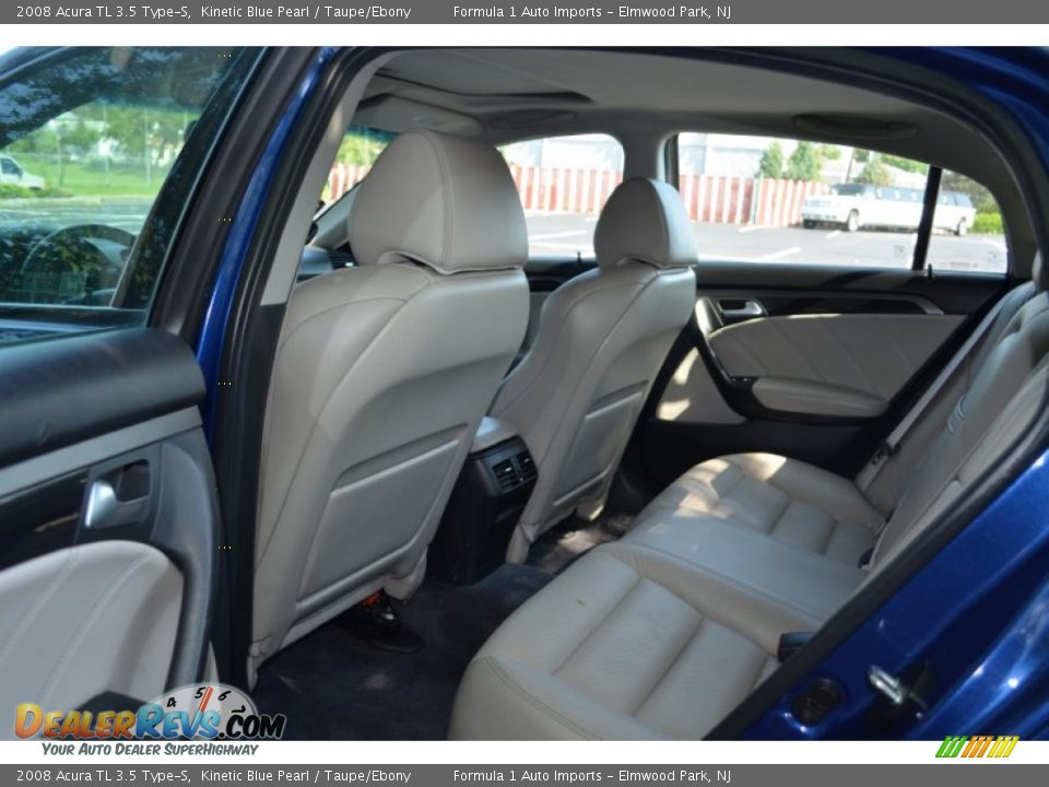 2008 Acura TL 3.5 Type-S Kinetic Blue Pearl / Taupe/Ebony Photo #12