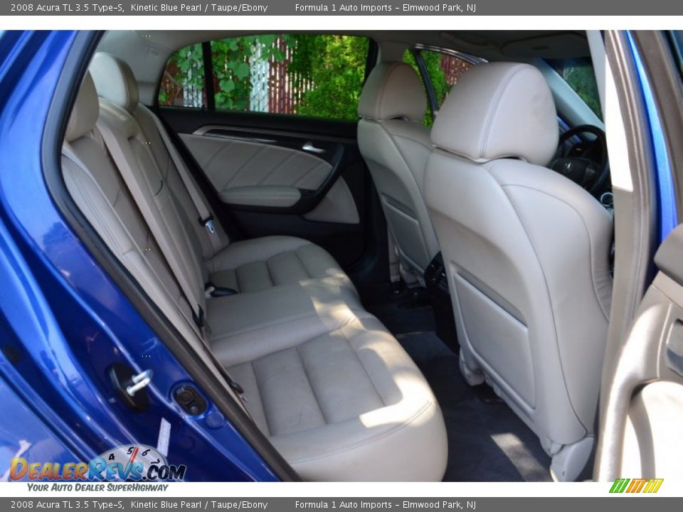 2008 Acura TL 3.5 Type-S Kinetic Blue Pearl / Taupe/Ebony Photo #13