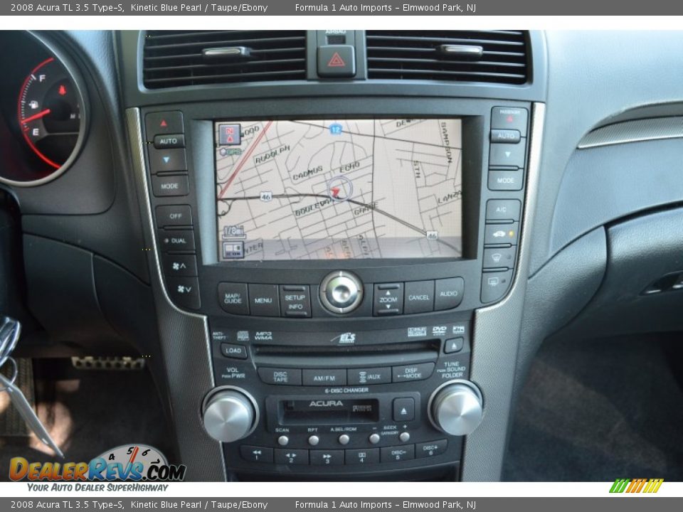 2008 Acura TL 3.5 Type-S Kinetic Blue Pearl / Taupe/Ebony Photo #15