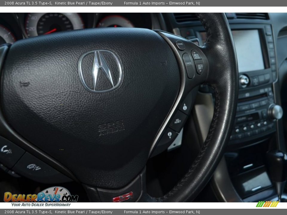 2008 Acura TL 3.5 Type-S Kinetic Blue Pearl / Taupe/Ebony Photo #20